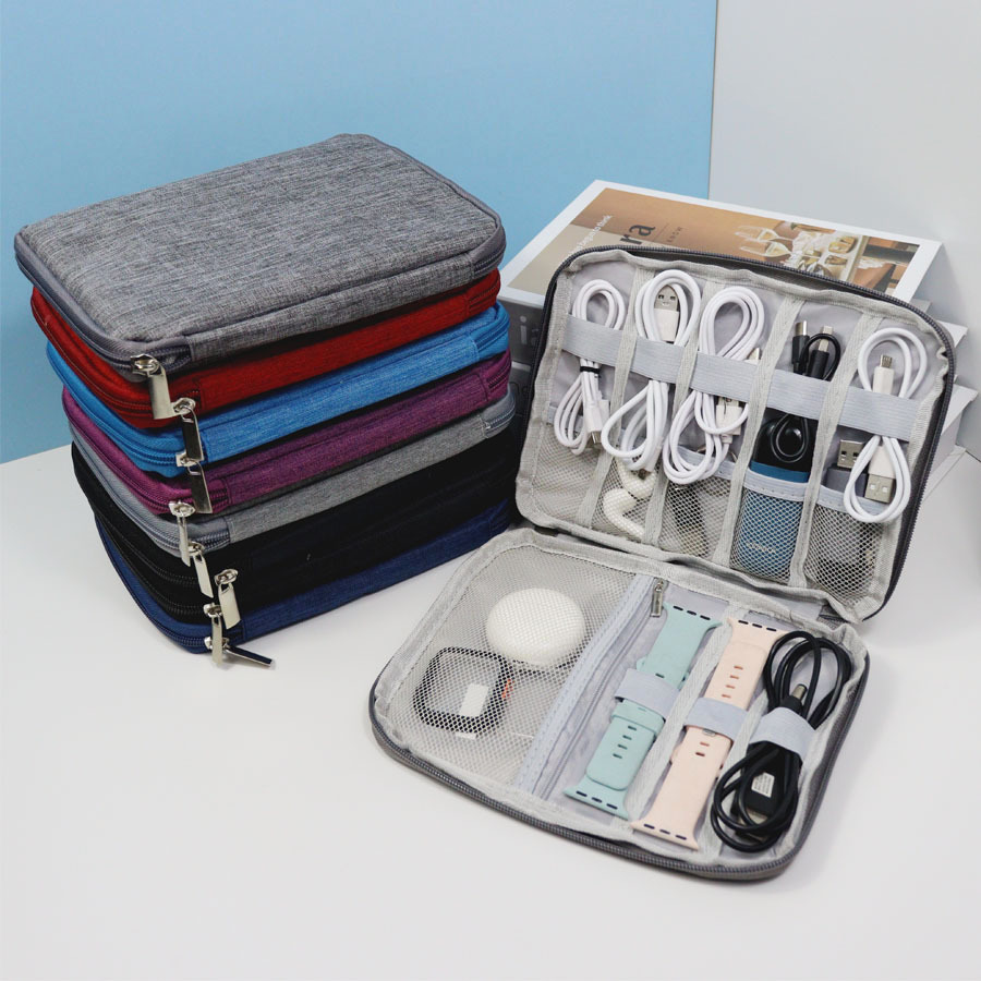 Tech Accessories Travel Organizer Pouch - Estuche organizador de cables con múltiples