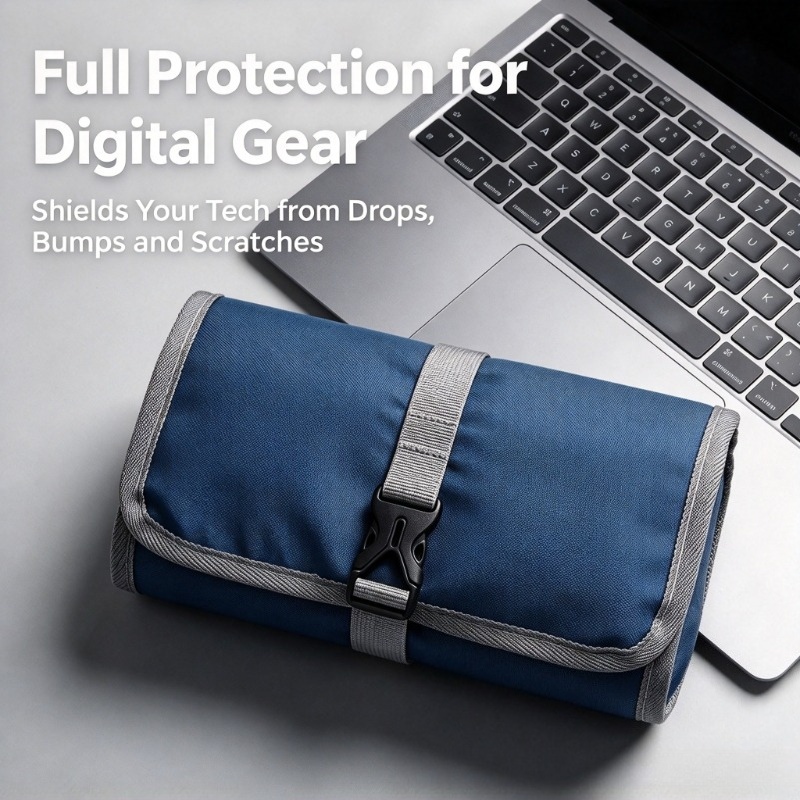 Tech Accessories Travel Organizer Pouch - Bolsa organizadora de cables de gran